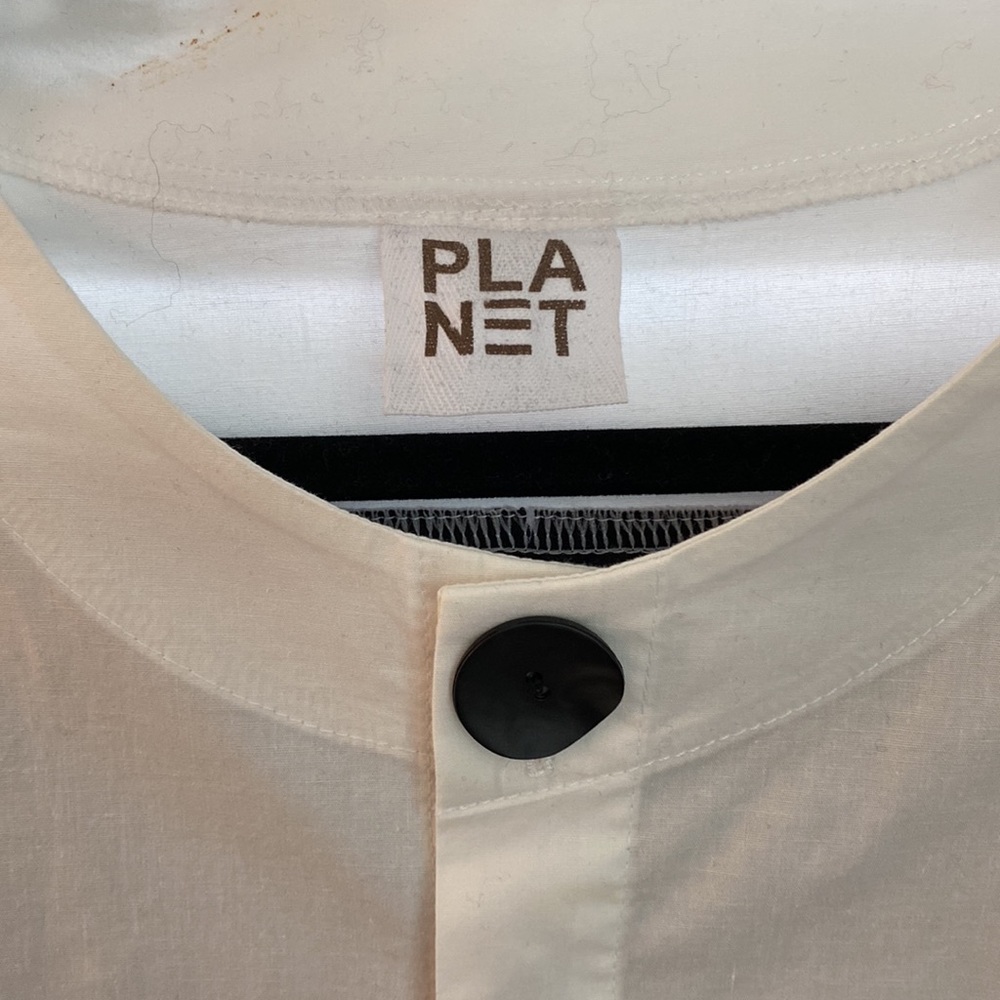 PLA Women's White Button-Down Shirt - Picture 2 of 3